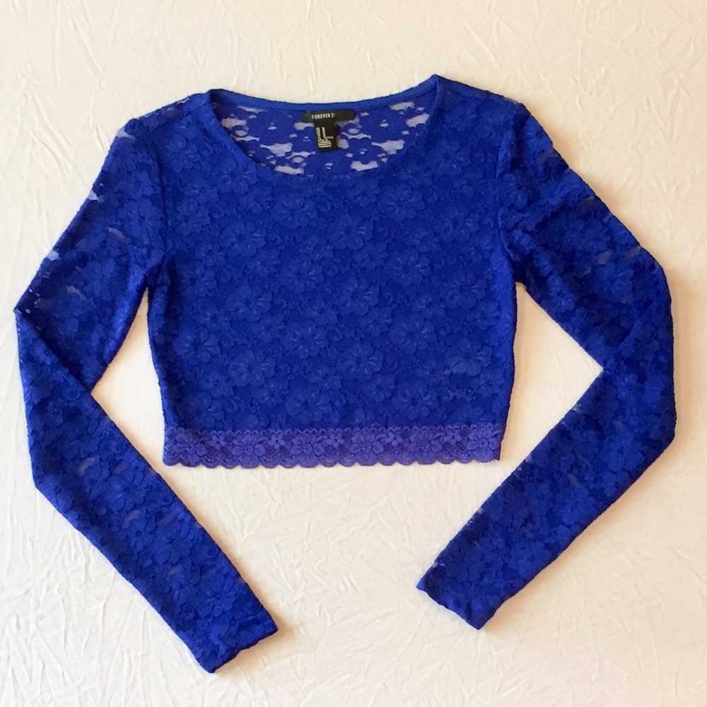NWOT Forever 21 Lace Crop Top